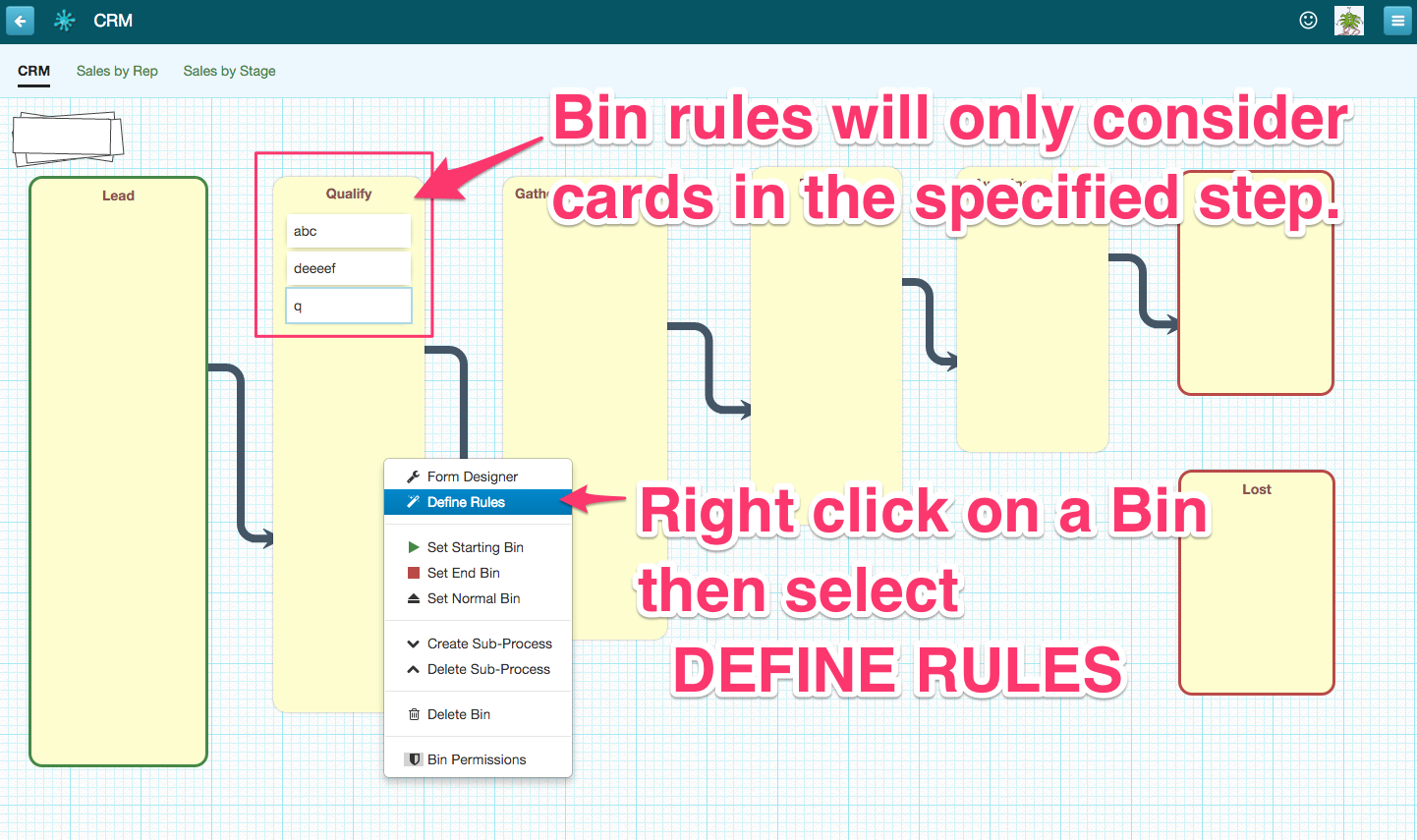 go to bin rules and explanation of step rules